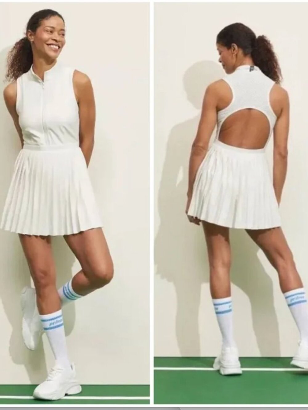 Prince Pickleball / Tennis Dress, Open Back, Medium, White